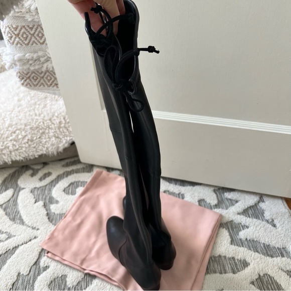Stuart Weitzman Genna Over-the-Knee Boot in Black Leather Size 7 NWT - Picture 7 of 10